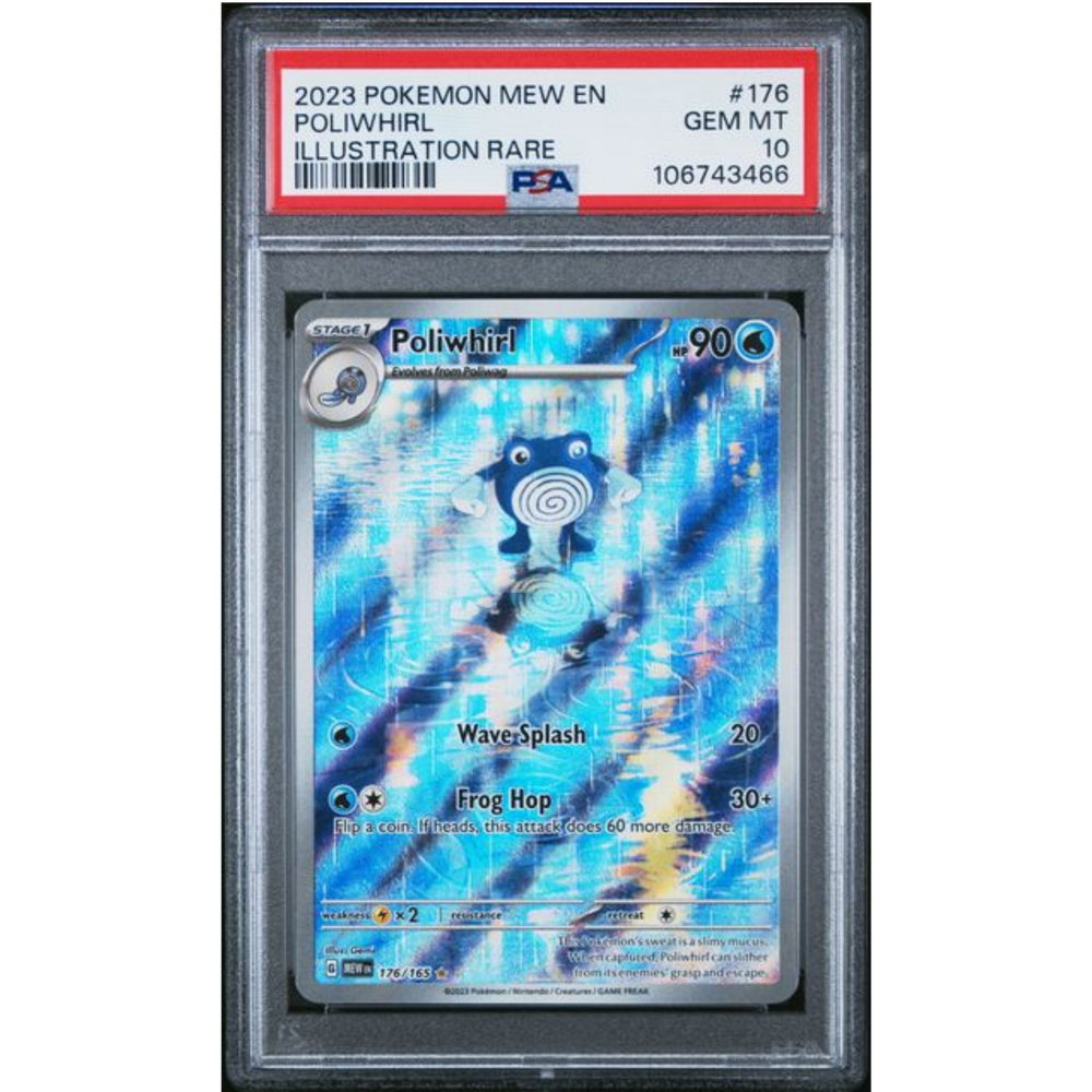 Poliwhirl IR #176 Pokemon Mew PSA 10