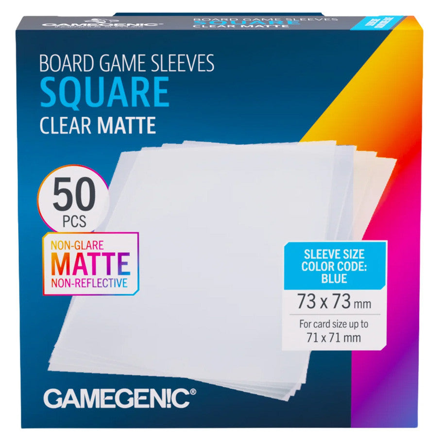 Square Clear Matte Sleeves