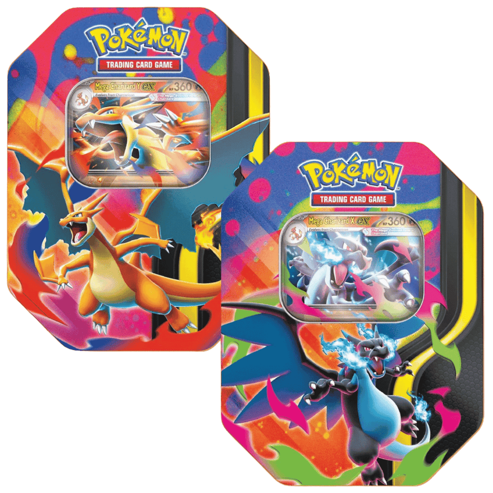 Pokemon Mega Charizard Tin Set Of 2
