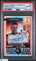 Gareth Bale Autograph PSA 10 2020-21 Topps Merlin Chrome Wizards Of The Pitch