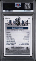 Gareth Bale Autograph PSA 10 2020-21 Topps Merlin Chrome Wizards Of The Pitch
