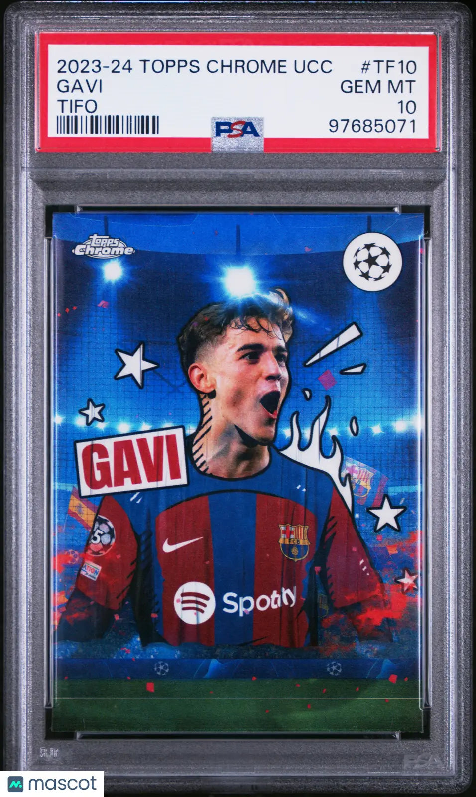 Gavi Tifo PSA 10 2023-24 Topps Chrome UCC 23-24 TF-10