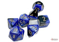 Chessex: Gemini Black-Blue/Gold 7-Die Set