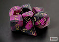 Chessex: Gemini Black-Purple/Gold 7-Die Set