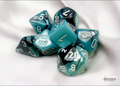 Chessex: Gemini Black-Shell/White 7-Die Set