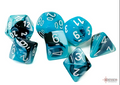 Chessex: Gemini Black-Shell/White 7-Die Set
