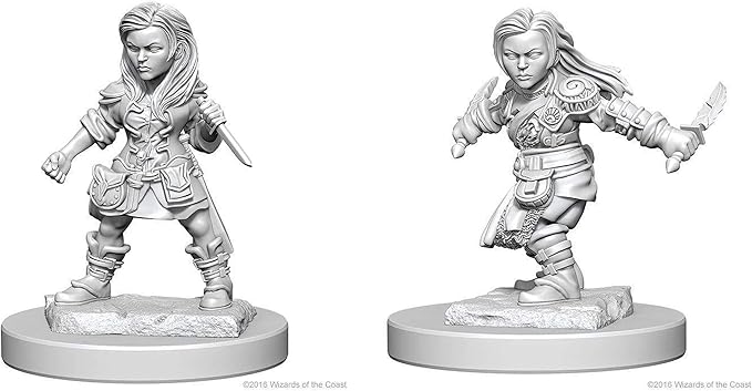 Dungeons & Dragons: Nolzur's Marvelous Unpainted Miniatures - W01 Halfling Female Rogue