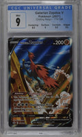 2021 POKEMON CHILLING REIGN GALARIAN ZAPDOS #174/198 CGC 9