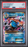 2016 POKEMON XY EVOLUTIONS #22 M BLASTOISE EX EVOLUTIONS PSA 9