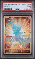 2021 POKEMON CELEBRATIONS #025 FA/MEW PSA 9