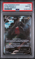 2022 POKEMON SWORD & SHIELD SILVER TEMPEST #184 FA/REGIDRAGO V SILVER TEMPEST PSA 10