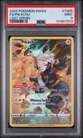 2022 POKEMON SWORD & SHIELD LOST ORIGIN #TG05 FA/PIKACHU LOST ORIGIN PSA 9