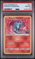 2022 POKEMON GO #011 RADIANT CHARIZARD PSA 10