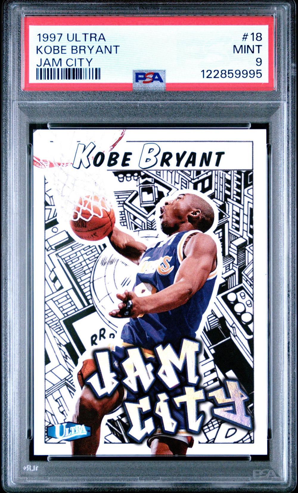 1997-98 Fleer Ultra - Kobe Bryant - Jam City #18 - PSA 9