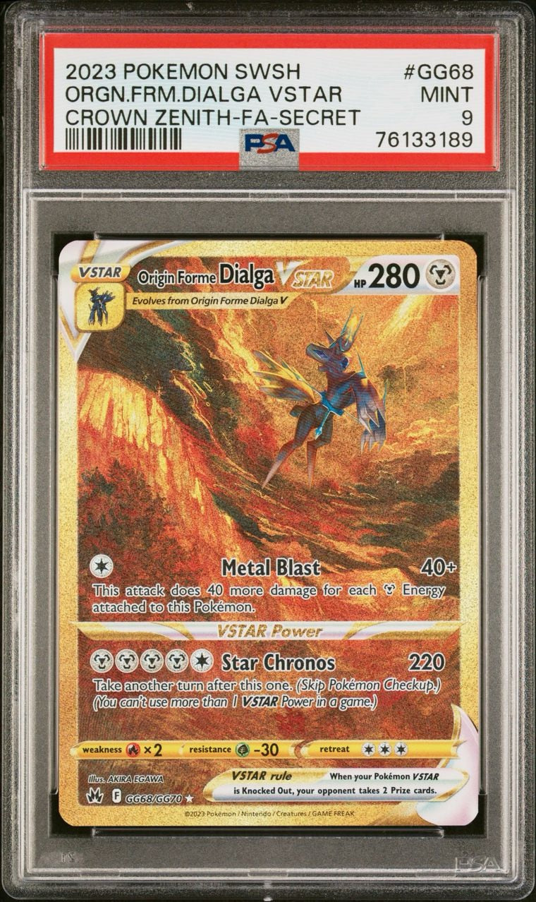 2023 Pokemon Origin Forme Dialga Vstar #GG68 PSA 9