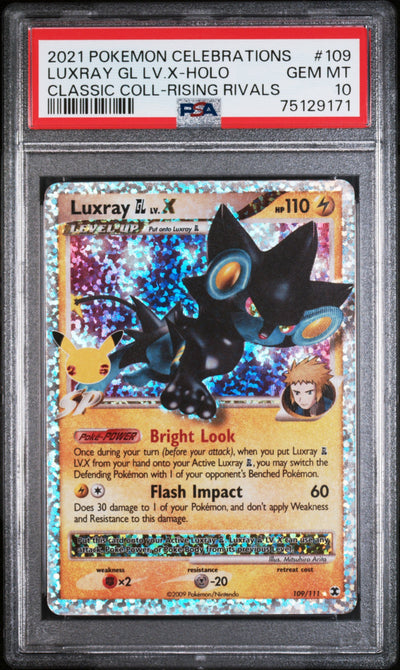 2021 Pokemon Luxray Gl Lv. X #109 PSA 10