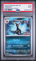 2023 POKEMON OBF EN-OBSIDIAN FLAMES #130 UMBREON EUROPE EXCLUSIVE PSA 9