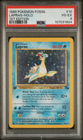 1999 POKEMON FOSSIL #10 LAPRAS-HOLO 1ST EDITION PSA 4