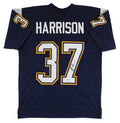 Rodney Harrison Authentic Signed Navy Blue Pro Style Jersey BAS Witnessed