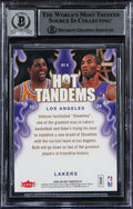 Lakers Magic Johnson Signed 2008 Hot Tandems #HT9 Card Auto 10! BAS Slabbed