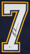 Rodney Harrison Authentic Signed Navy Blue Pro Style Jersey BAS Witnessed
