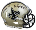 Saints Willie Roaf "HOF 12" Authentic Signed Speed Mini Helmet BAS Witnessed
