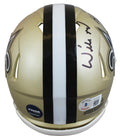 Saints Willie Roaf "HOF 12" Authentic Signed Speed Mini Helmet BAS Witnessed