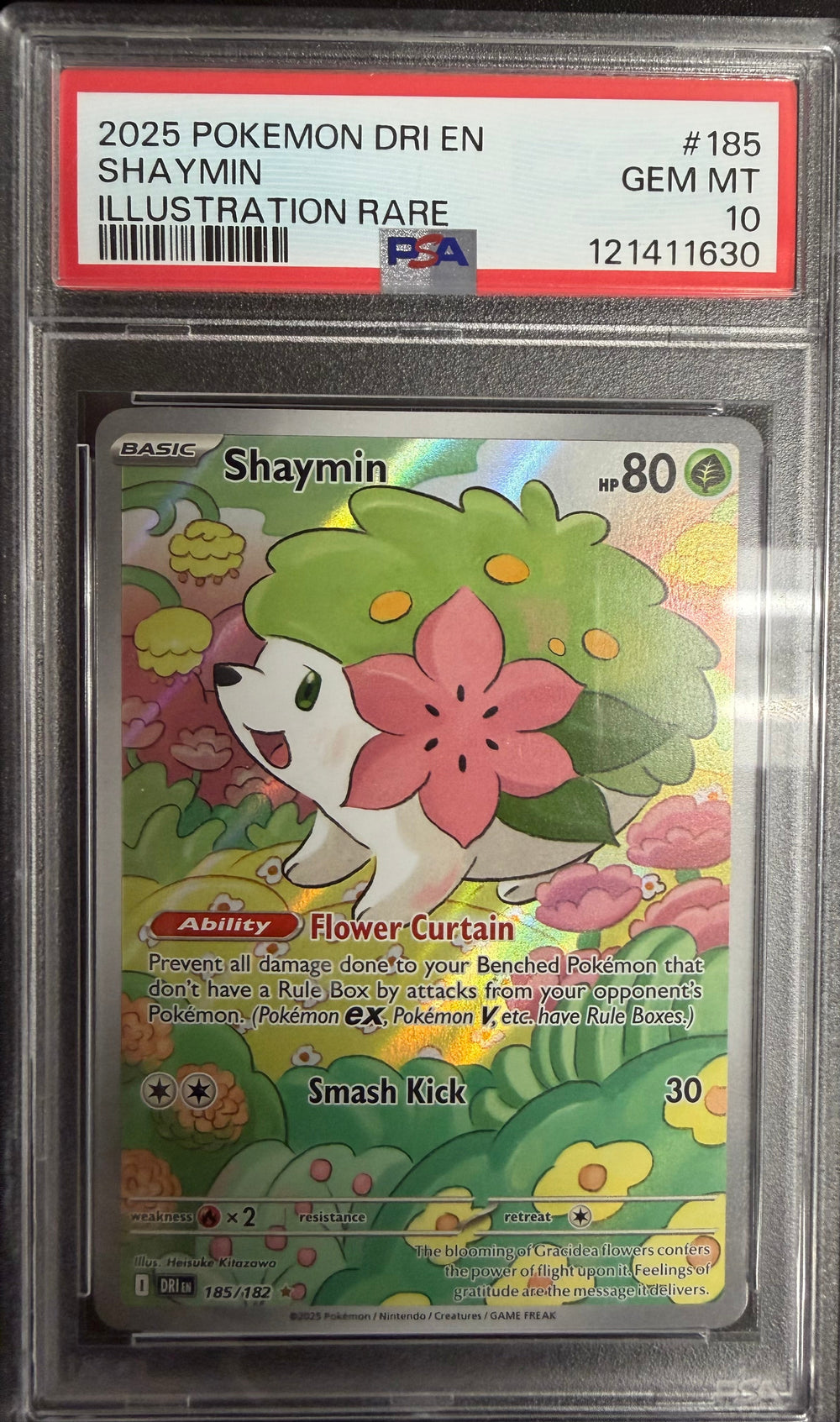 2025 Pokemon DRI EN Shaymin Illustration Rare - PSA 10