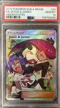 2019 Pokemon Sun & Moon #68 - FA/ Jessie & James - Hidden Fates - PSA 10