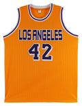 James Worthy Authentic Signed Yellow Pro Style Jersey Autographed BAS Witnessed