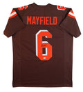 Baker Mayfield Authentic Signed Brown Pro Style Jersey Autographed BAS Witnessed