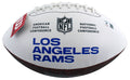 Rams Eric Dickerson "HOF 99" Signed White Panel Logo Football BAS Witnessed