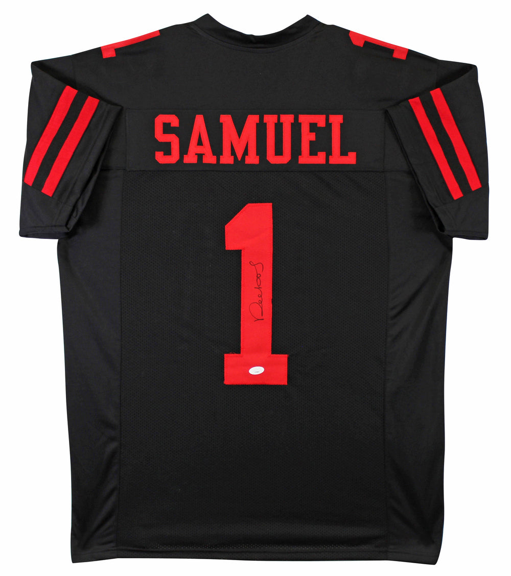 Deebo Samuel Authentic Signed Black Pro Style Jersey Autographed JSA 3
