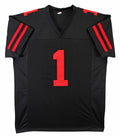 Deebo Samuel Authentic Signed Black Pro Style Jersey Autographed JSA 3