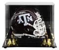 Texas A&M Johnny Manziel "12 Heisman" Signed Speed Mini Helmet W/ Case BAS Wit