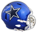 Cowboys Tony Dorsett Signed Flash Full Size Speed Rep Helmet W/ Case BAS Witness