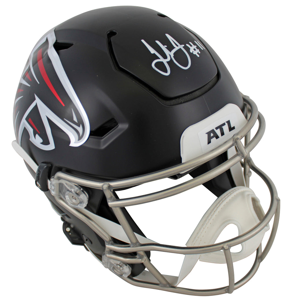 Falcons Julio Jones Authentic Signed Speed Flex Full Size Helmet BAS Witnessed