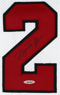 Bulls Michael Jordan Authentic Signed White 1997-98 M&N Jersey UDA #BAH44402
