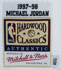 Bulls Michael Jordan Authentic Signed White 1997-98 M&N Jersey UDA #BAH44402