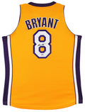 Lakers Kobe Bryant Signed Yellow M&N 2000-01 HWC Authentic Framed Jersey PSA/DNA
