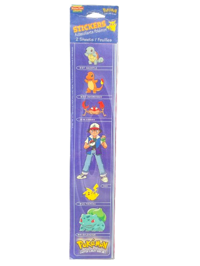 Fun & Games Pokemon Stickers 2 sheets