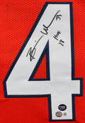 Brian Urlacher "HOF 18" Authentic Signed Orange Pro Style Jersey BAS Witnessed