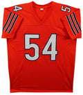 Brian Urlacher "HOF 18" Authentic Signed Orange Pro Style Jersey BAS Witnessed