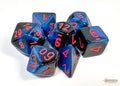 Chessex: Gemini Black-Starlight/Red Polyhedral 7-Dice Set
