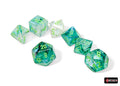 Chessex: Borealis Kelp/Light Green Luminary Polyhedral 7-Dice Set