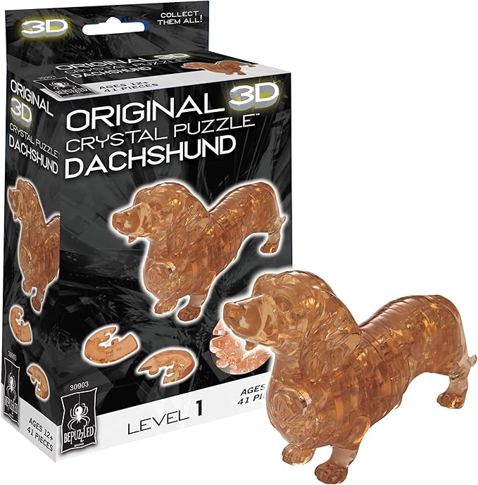BePuzzled: Original 3D Crystal - Dachshund Puzzle