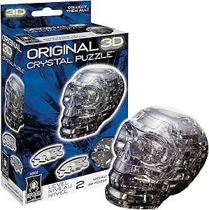 BePuzzled: Original 3D Crystal - Skull Black Puzzle