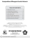 Dungeons & Dragons 5E: Compendium of Dungeon Crawls - Volume 1