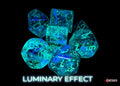 Chessex: Borealis Kelp/Light Green Luminary Polyhedral 7-Dice Set