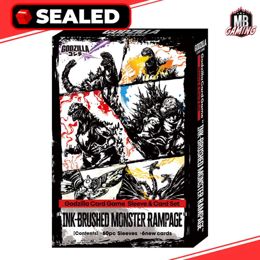 Godzilla Card Game: Sleeve and Card Set: Ink-Brushed Monster Rampage